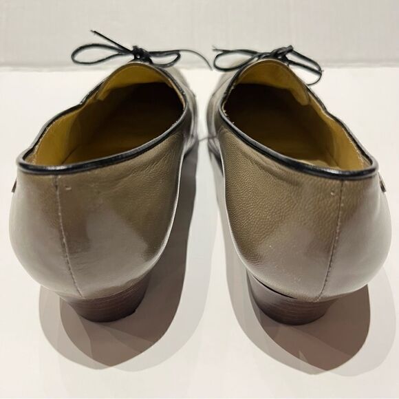 Christian Pellet France loafers Gray with black trim size 5 EE - Picture 4 of 12